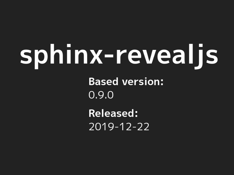 Screenshot of Reveal.js slide